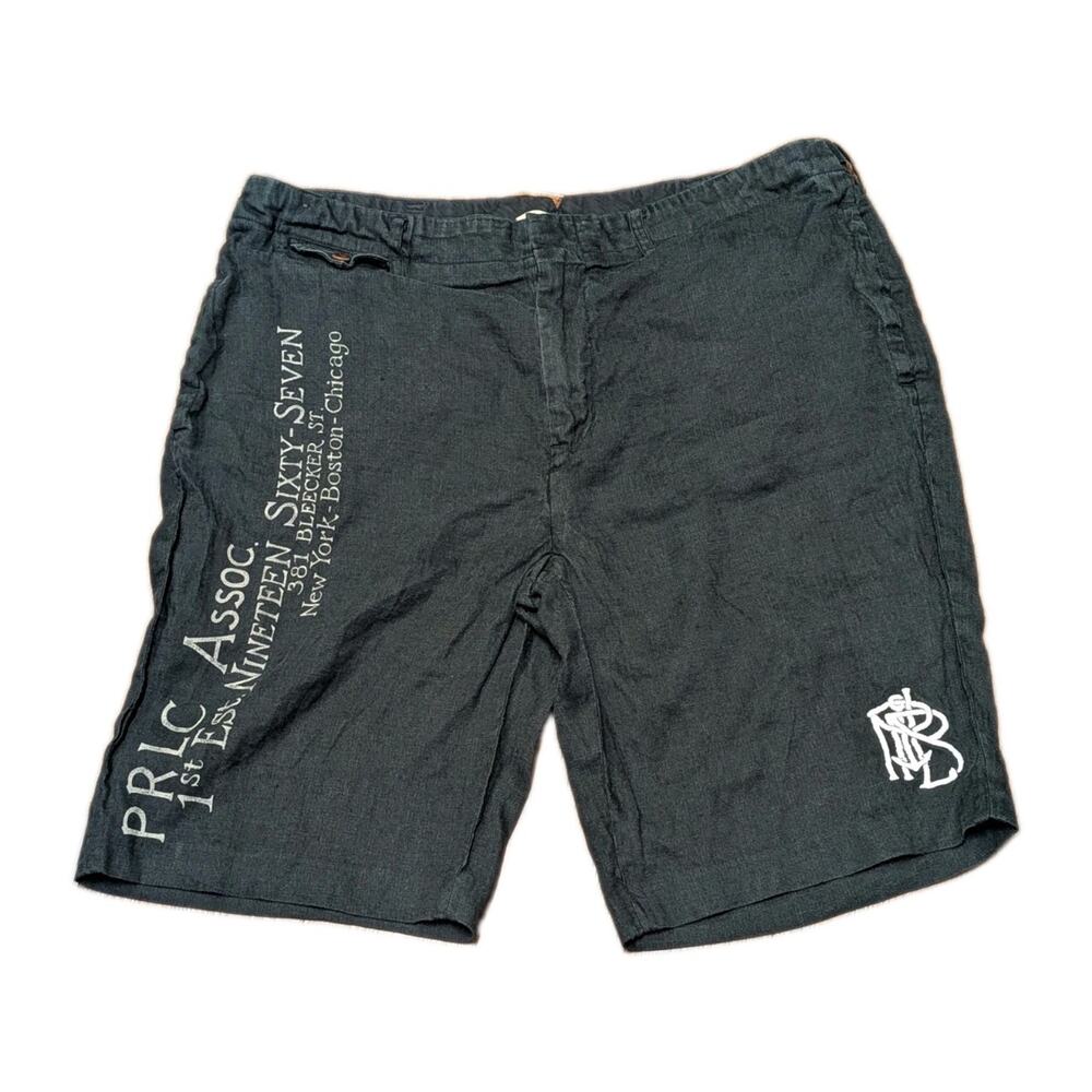 RARE VTG Polo Ralph Lauren Linen Silk Shorts Men 34 PRLC New York Boston Chicago
